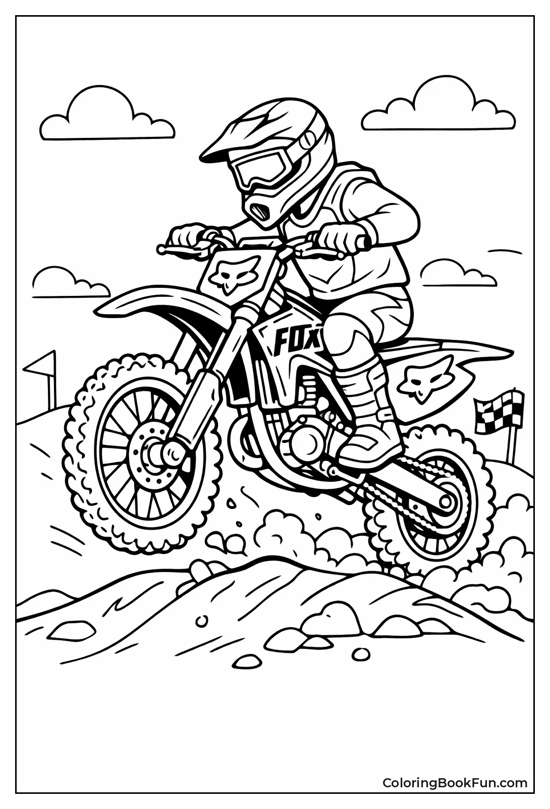 Fox Racing Motocross Bike