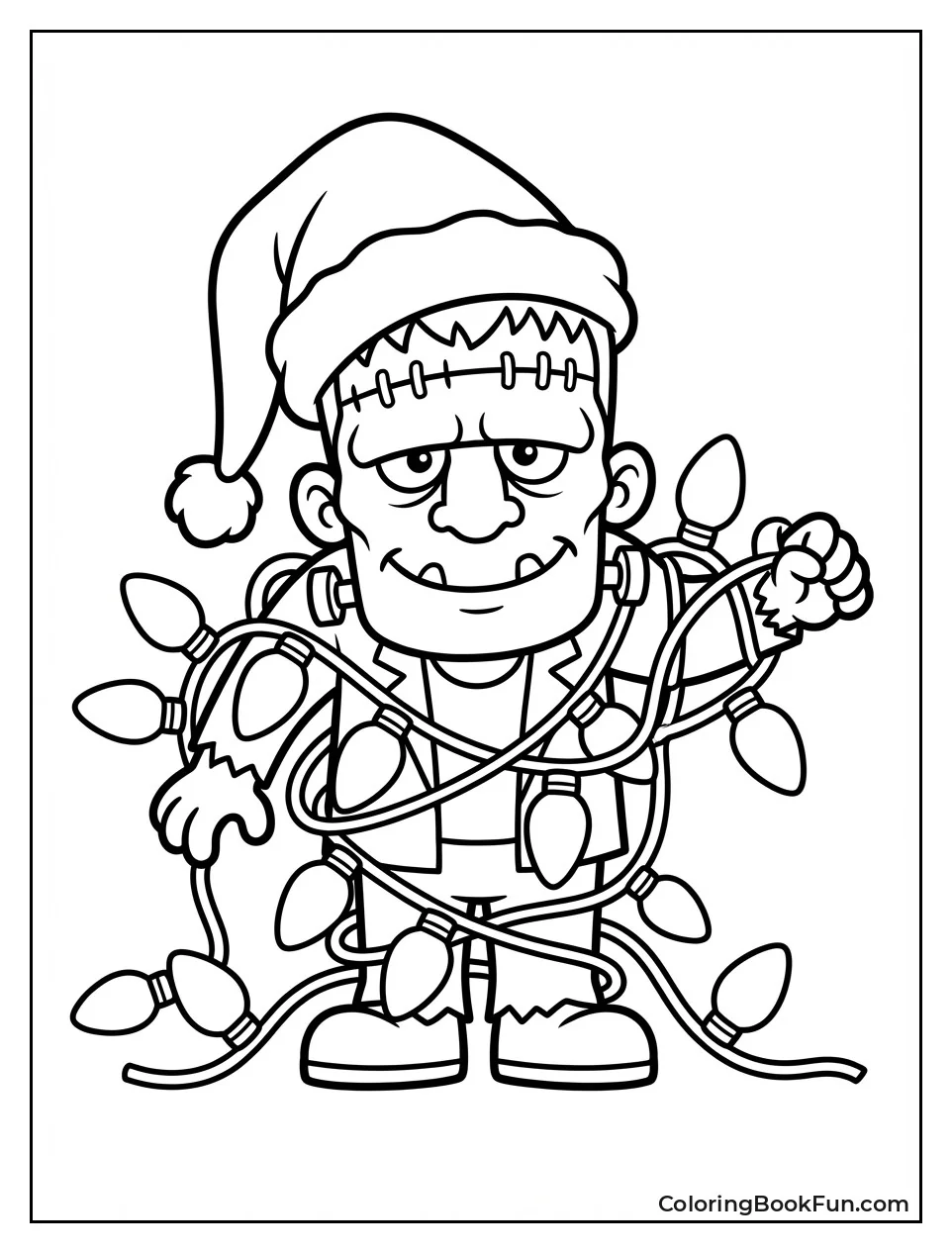 Festive Monster in Lights