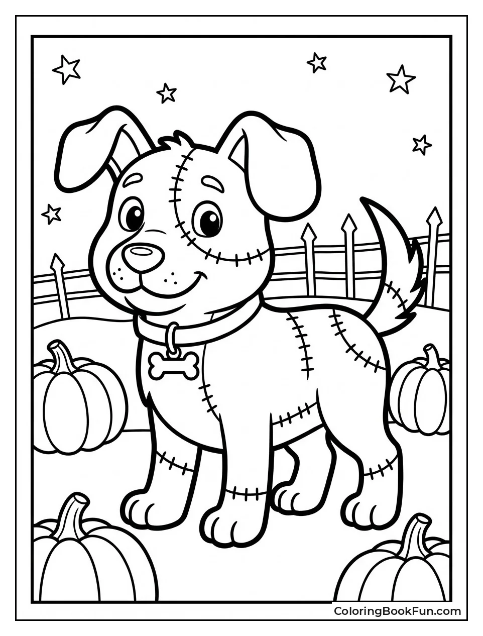 Franken-Puppy Wags Stitched Tail