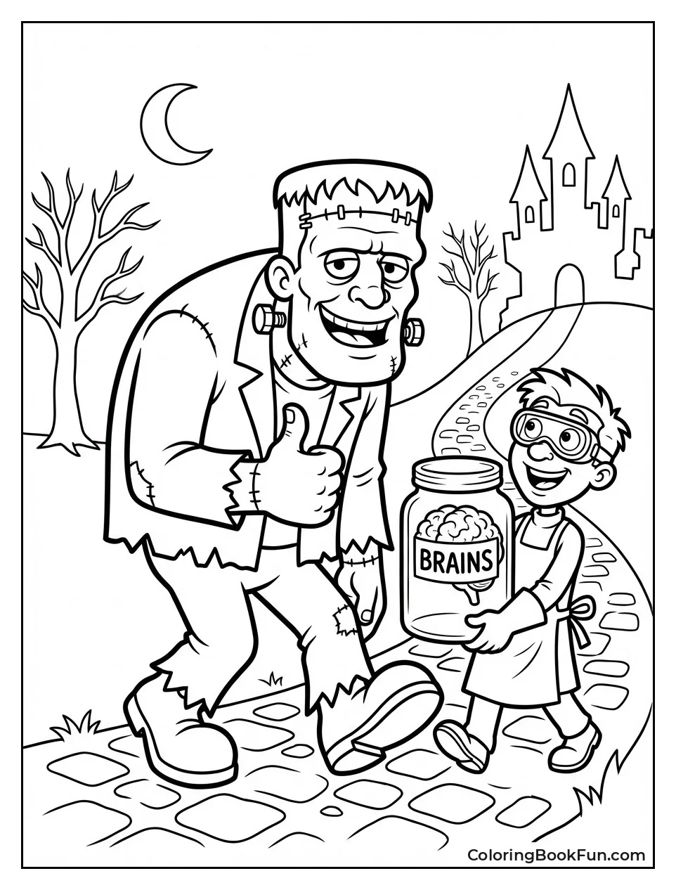 Hunchback Igor Carries Jar