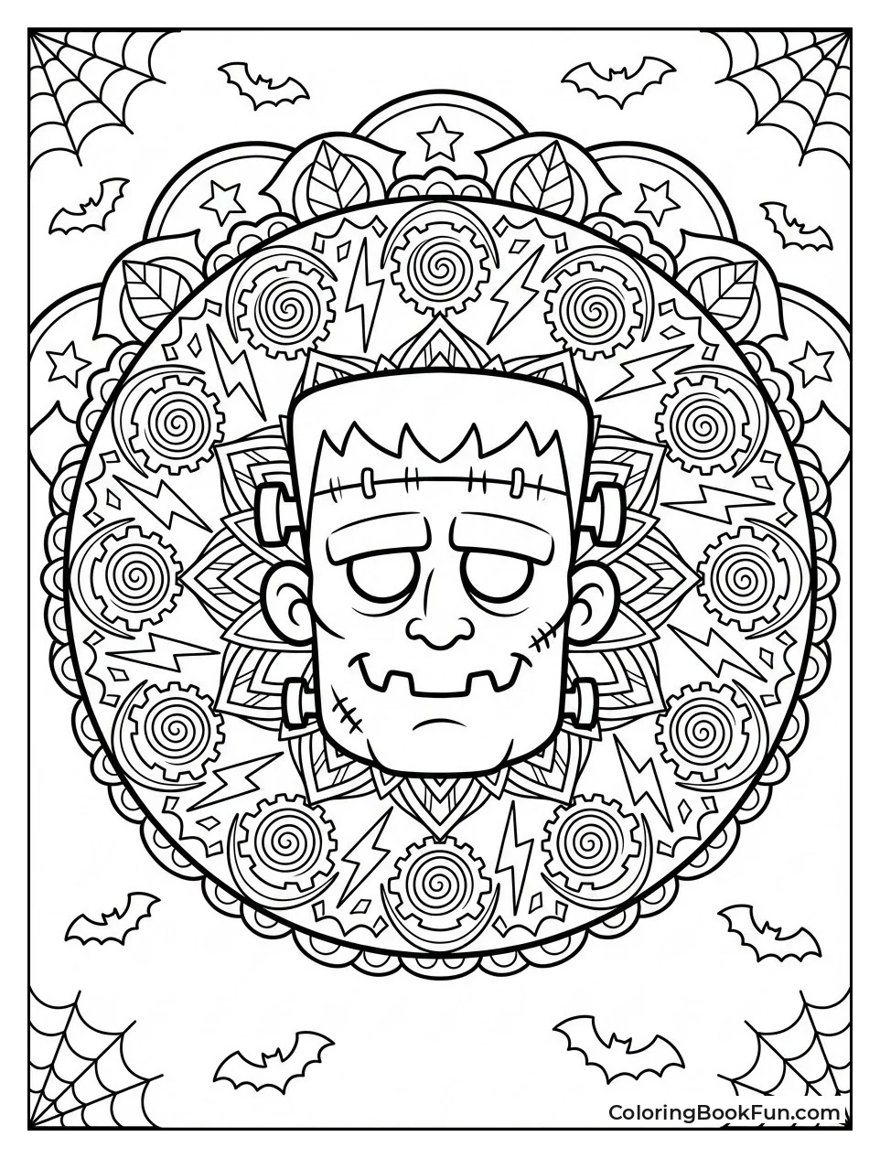 Mandala Patterns on Frankenstein