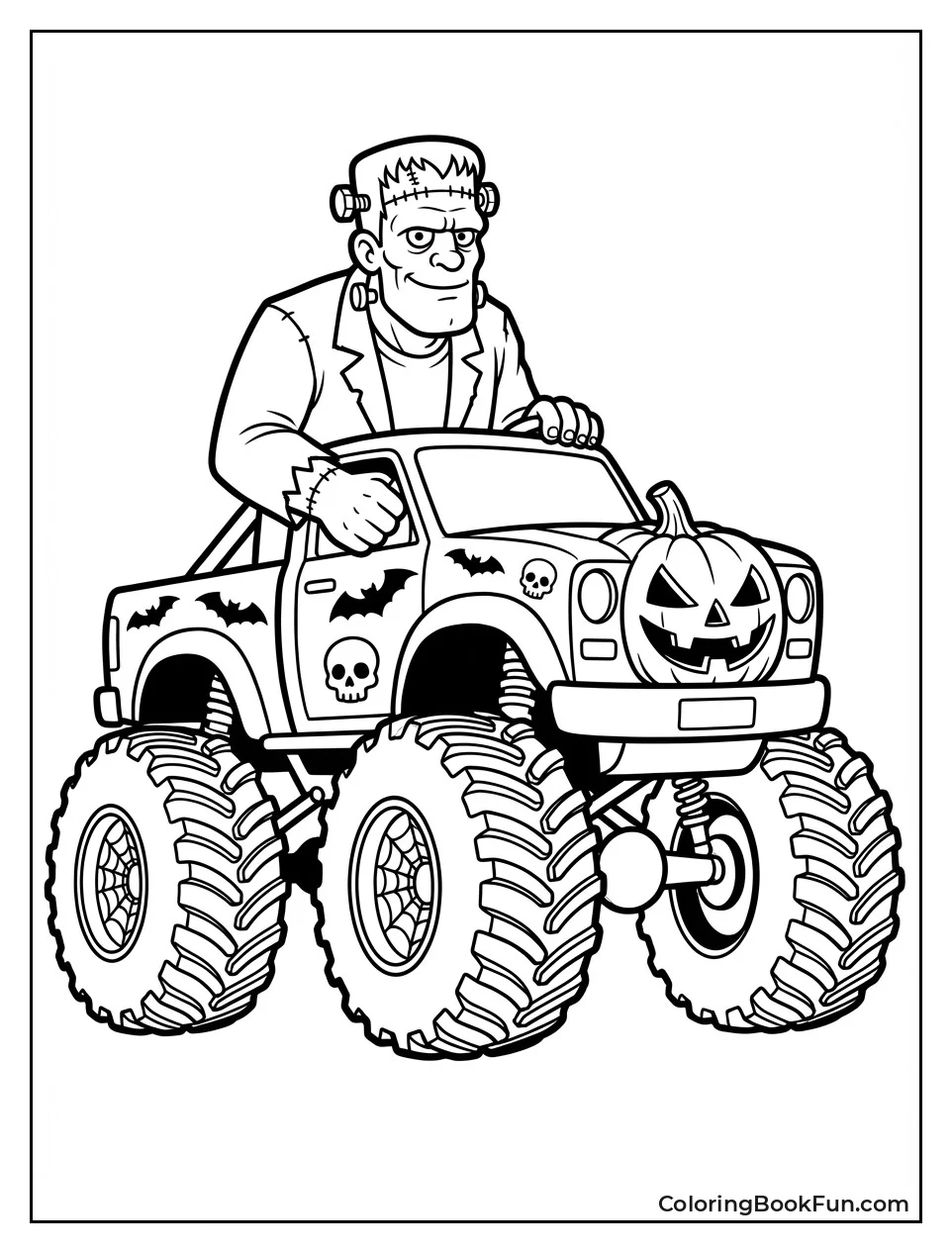 Frankenstein Drives Monster Truck