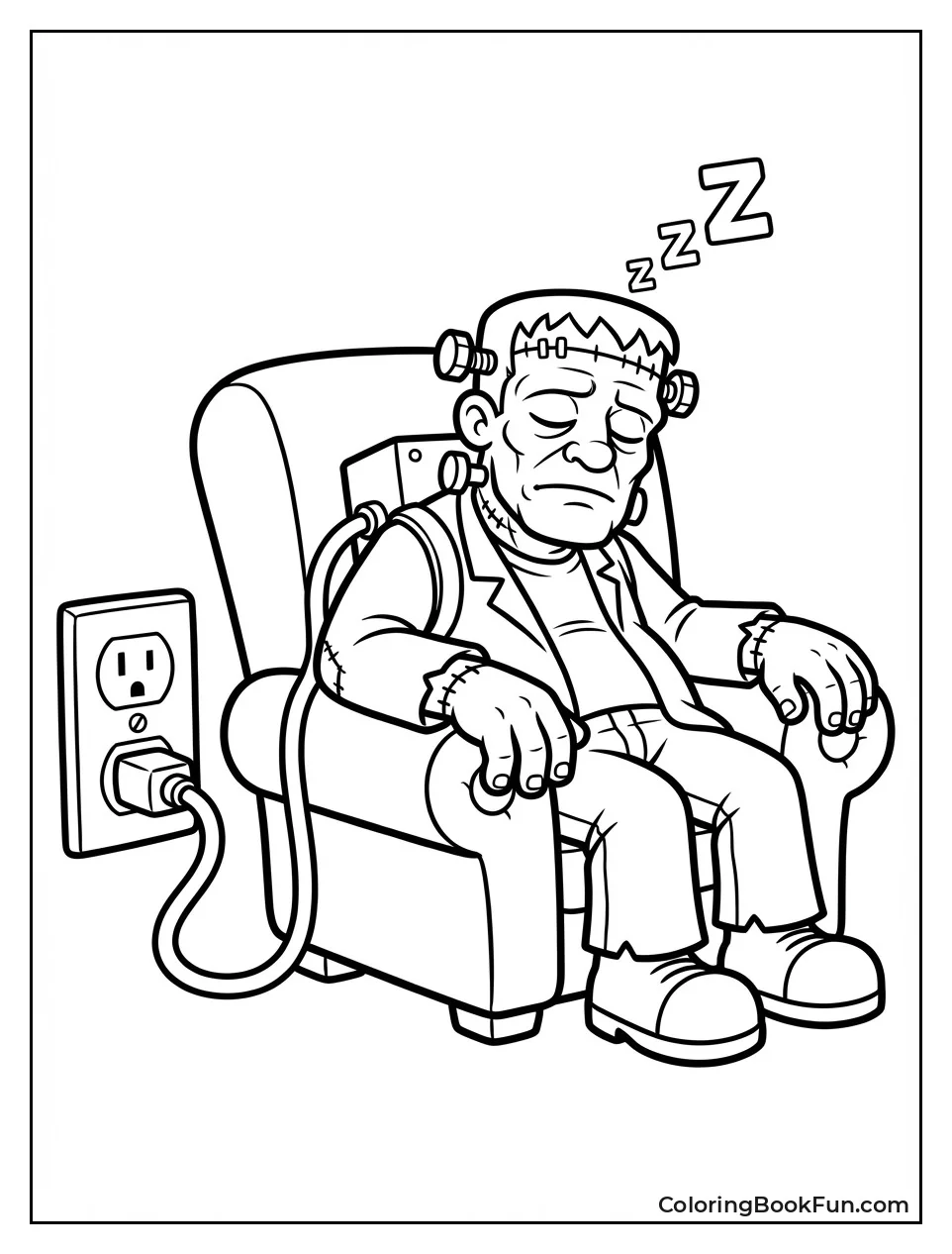 Frankenstein Naps Recharging