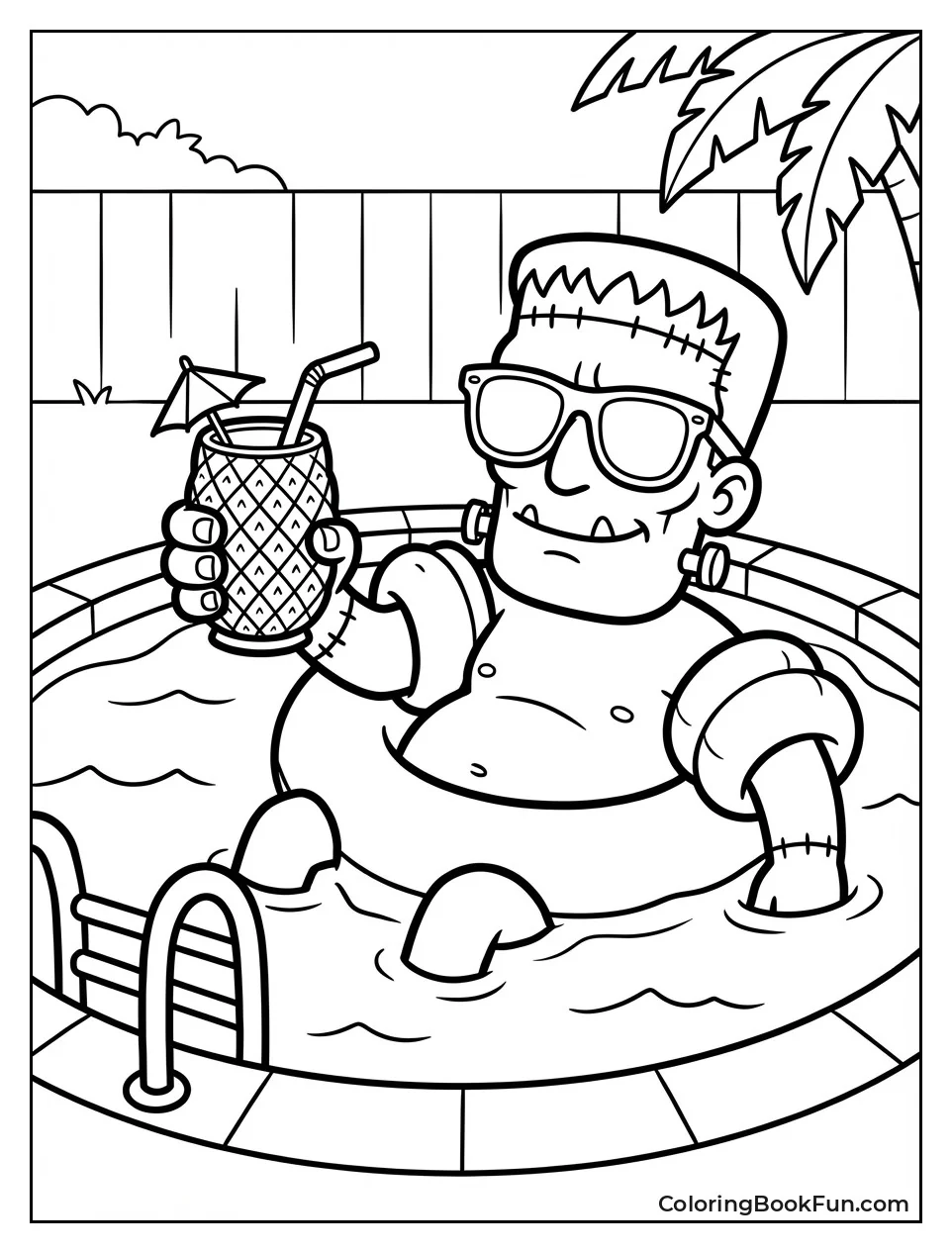 Pool Party Frankenstein Splashes