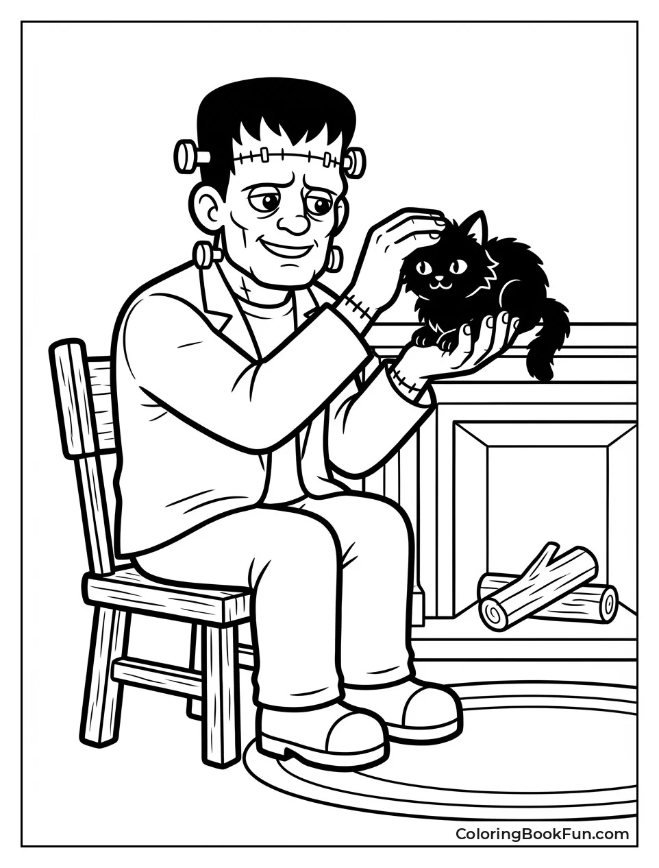 Frankenstein Pets Black Cat