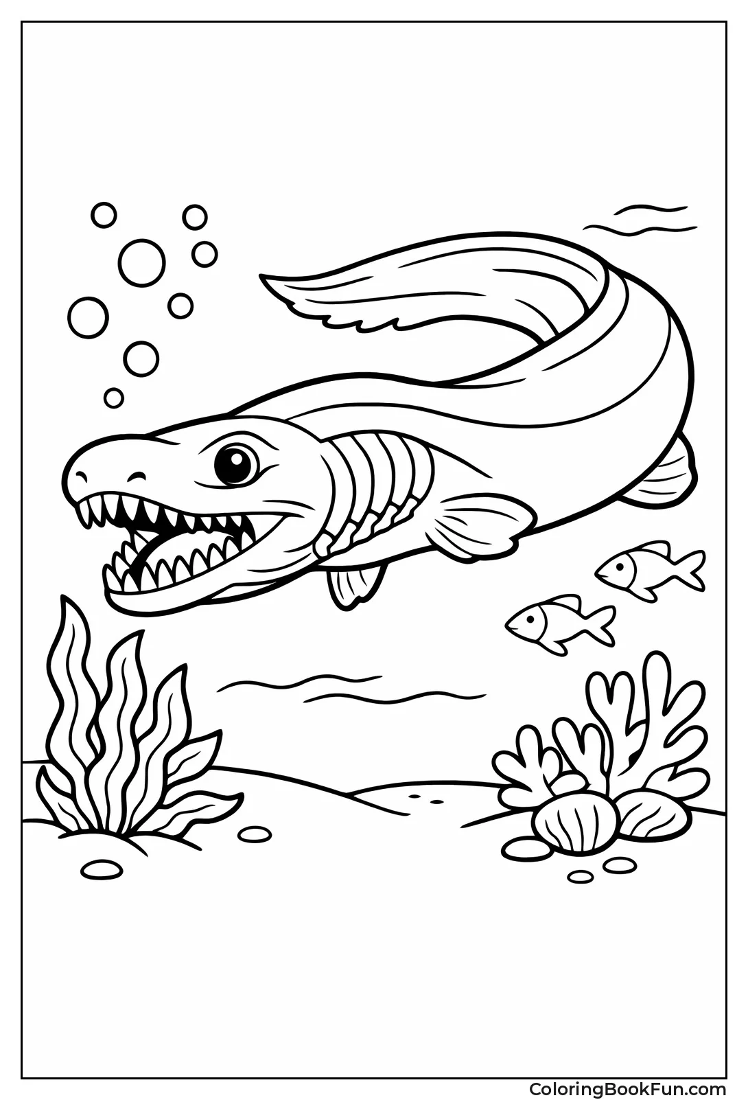 Frilled Shark with Tiny Teeth