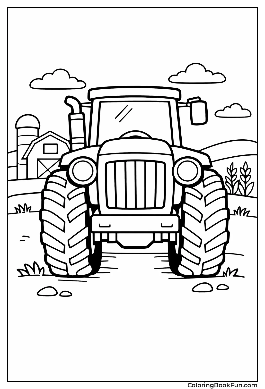 Front Facing Tractor Lights