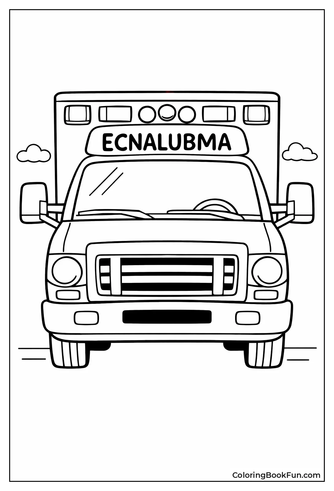 Front View Ambulance Lights