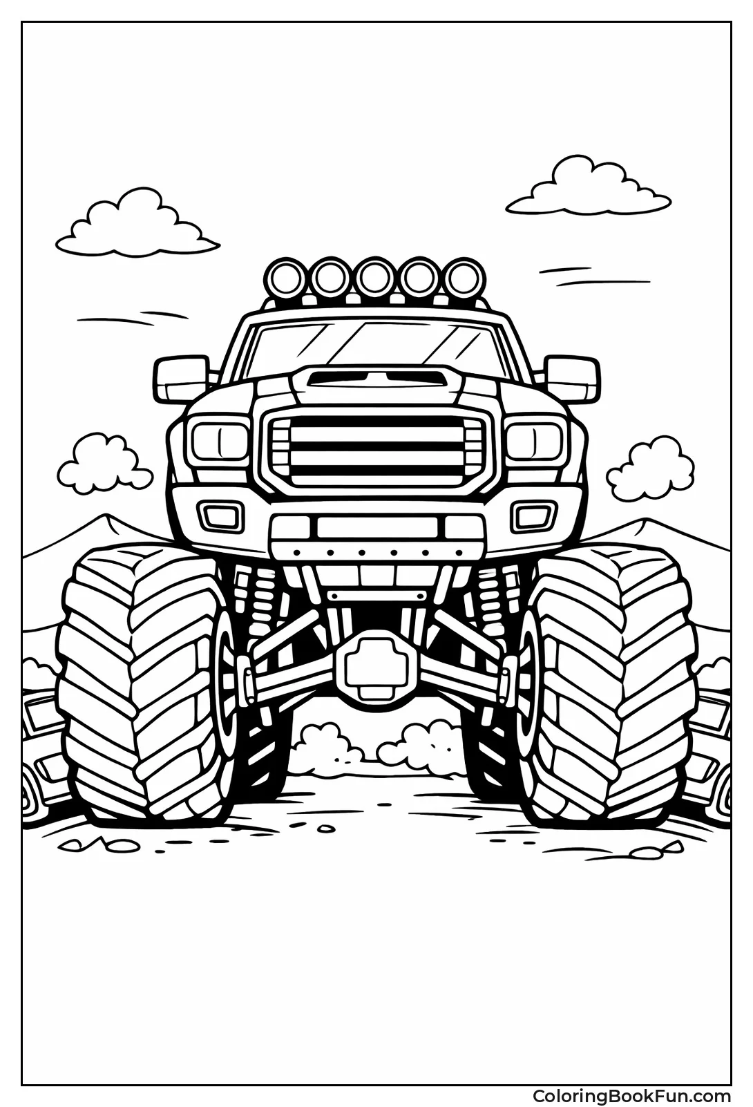 Front View Monster Truck
