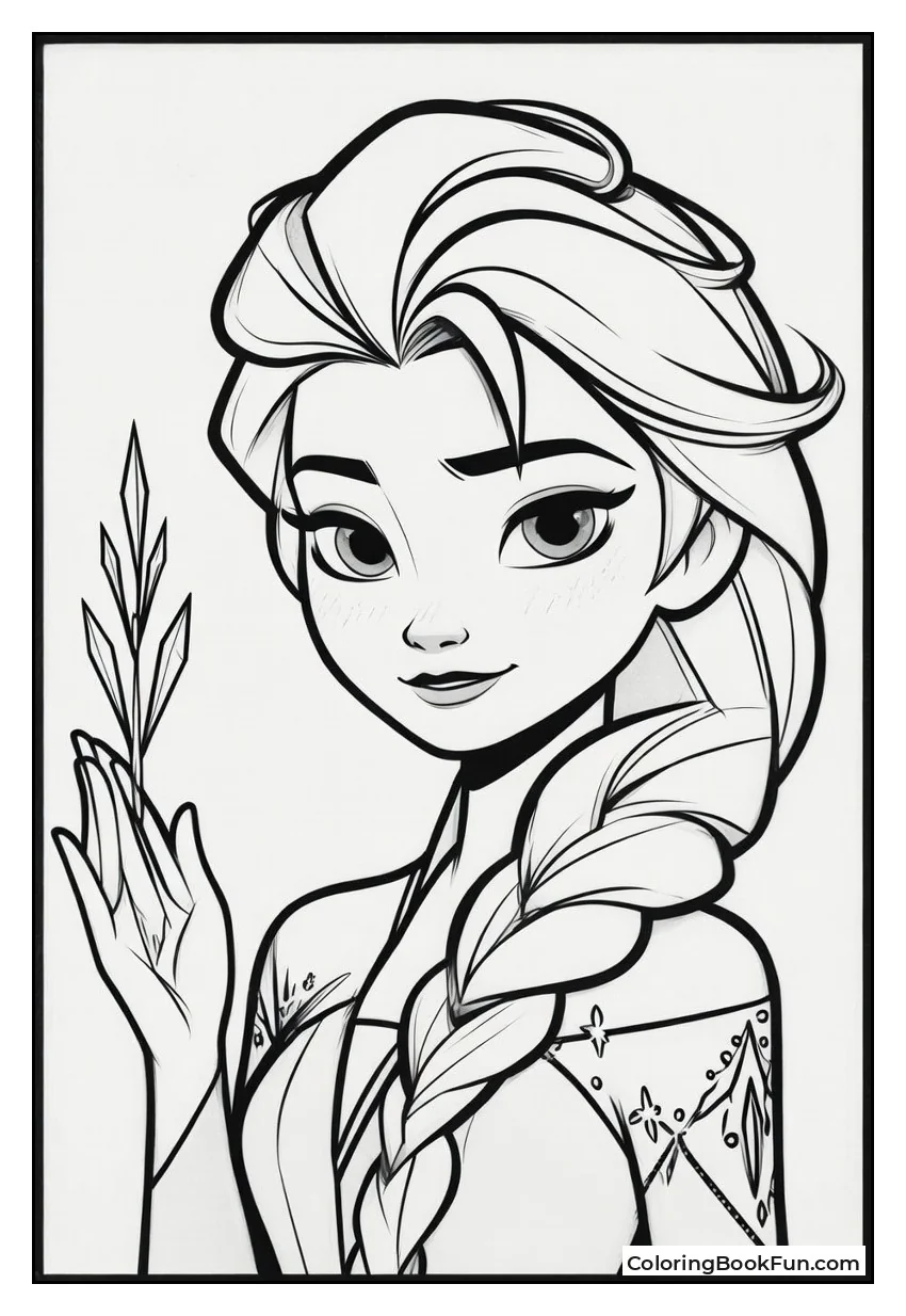 Elsa Casts Ice Magic Gracefully