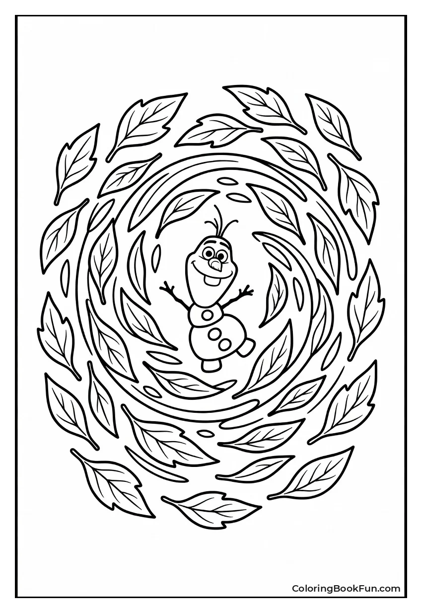 Gale Swirls Autumn Leaves