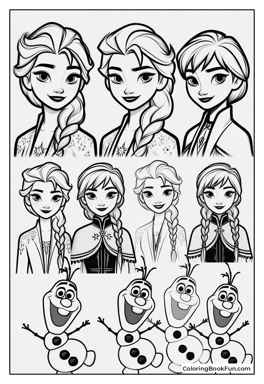 Frozen Heroes in Portraits