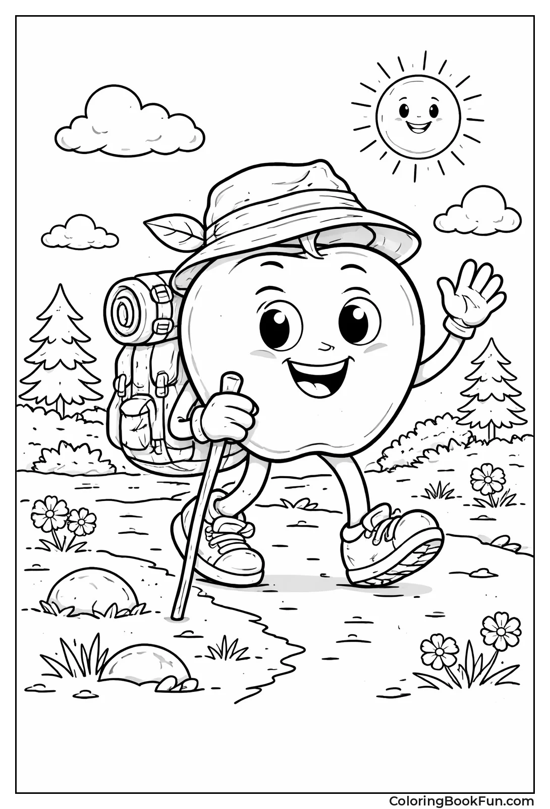 Adventuring Apple Character