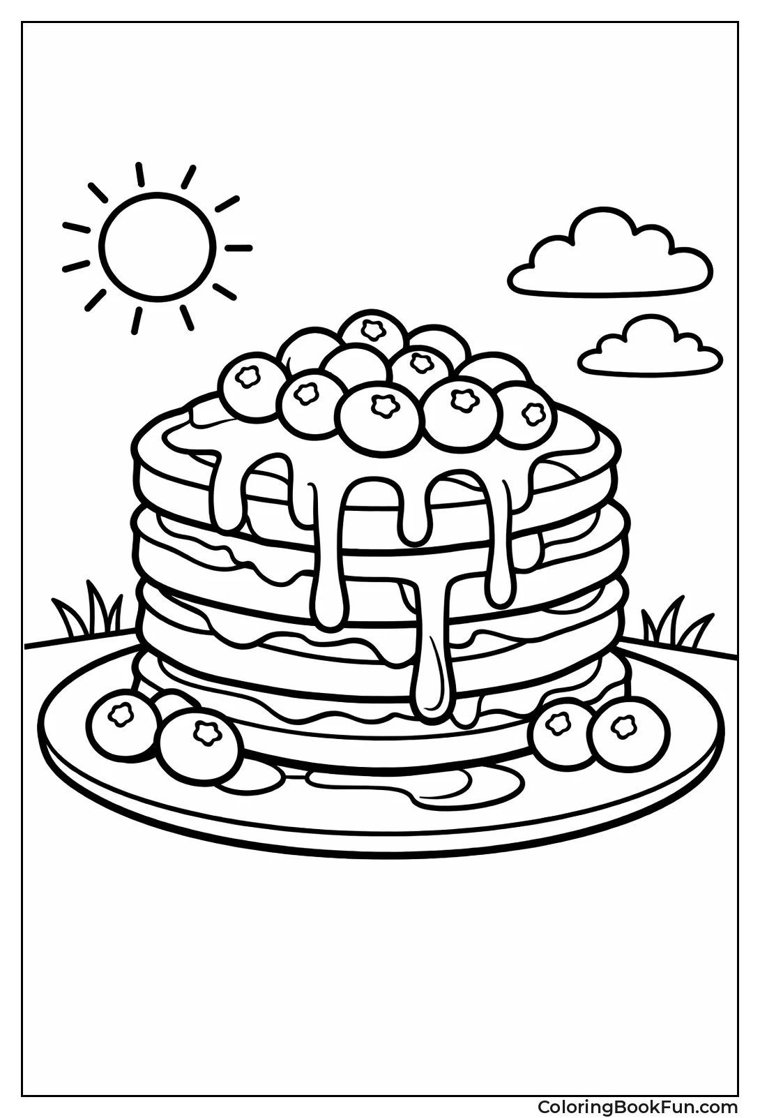 Blueberry Pancake Stack