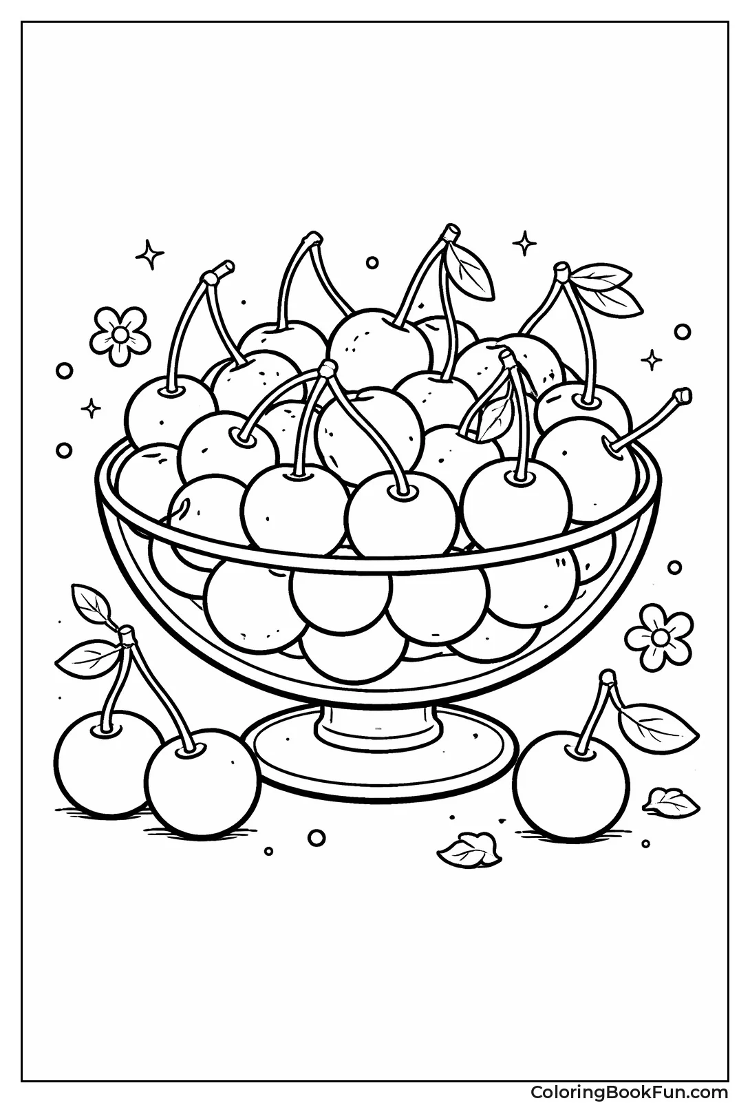 Cherries Overflowing Bowl