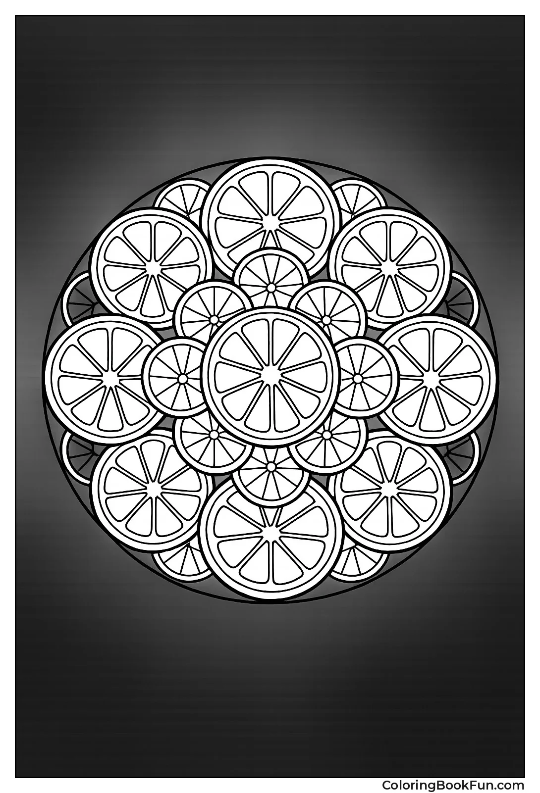 Citrus Mandala Design