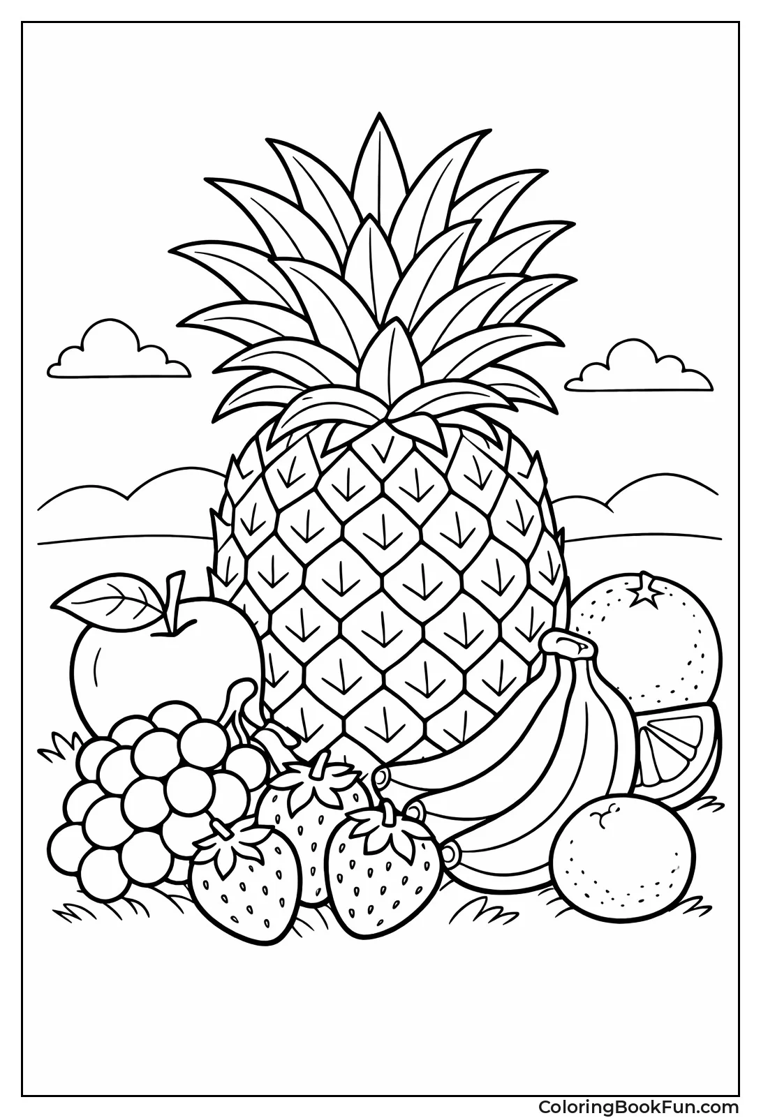 Giant Patterned Pineapple