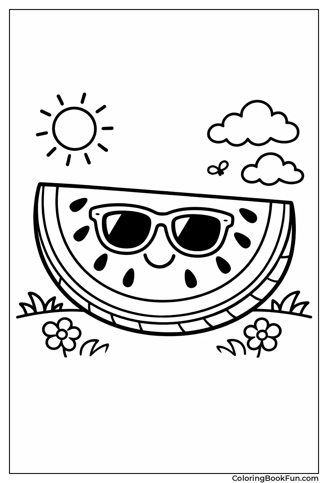 Watermelon Slice Sunglasses