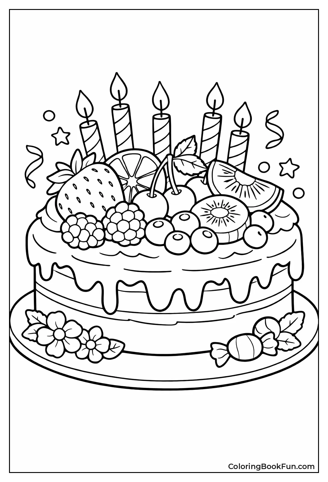 Fruit Topped Fresh Cake