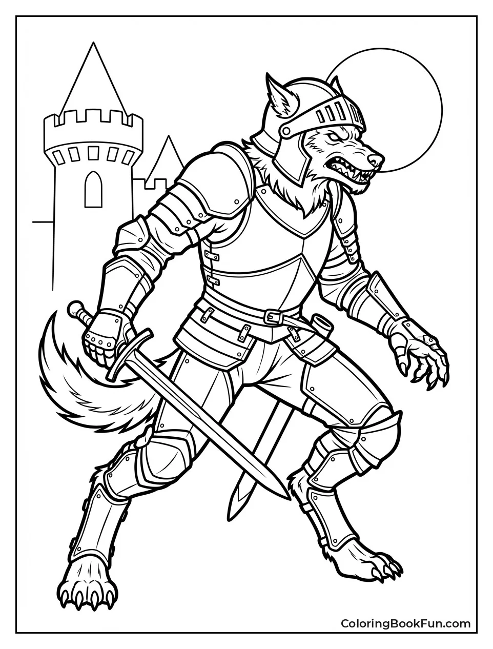 Armored Werewolf with Sword
