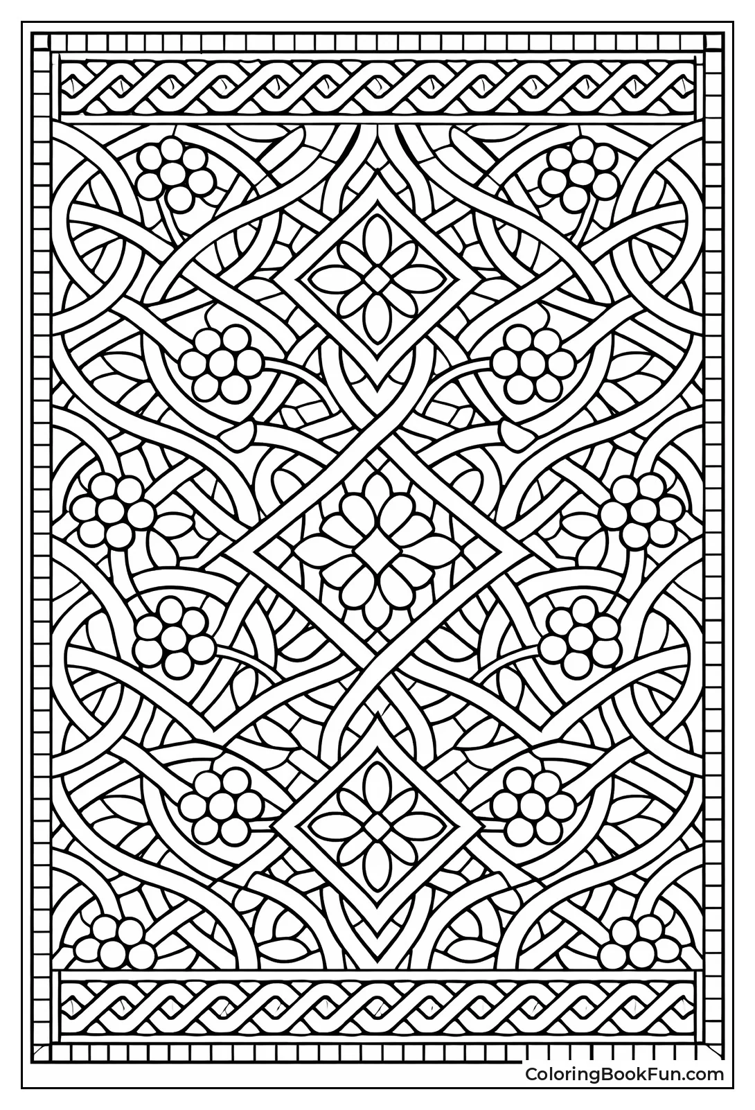 Repeating Vine Berry Mosaic