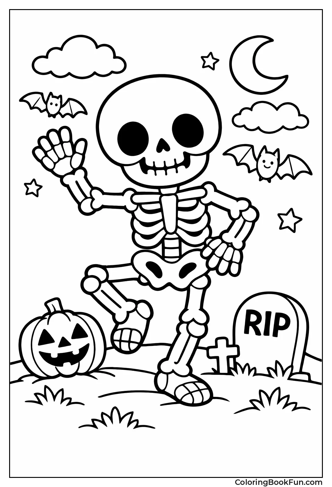 Fun Bold Crayola Skeleton
