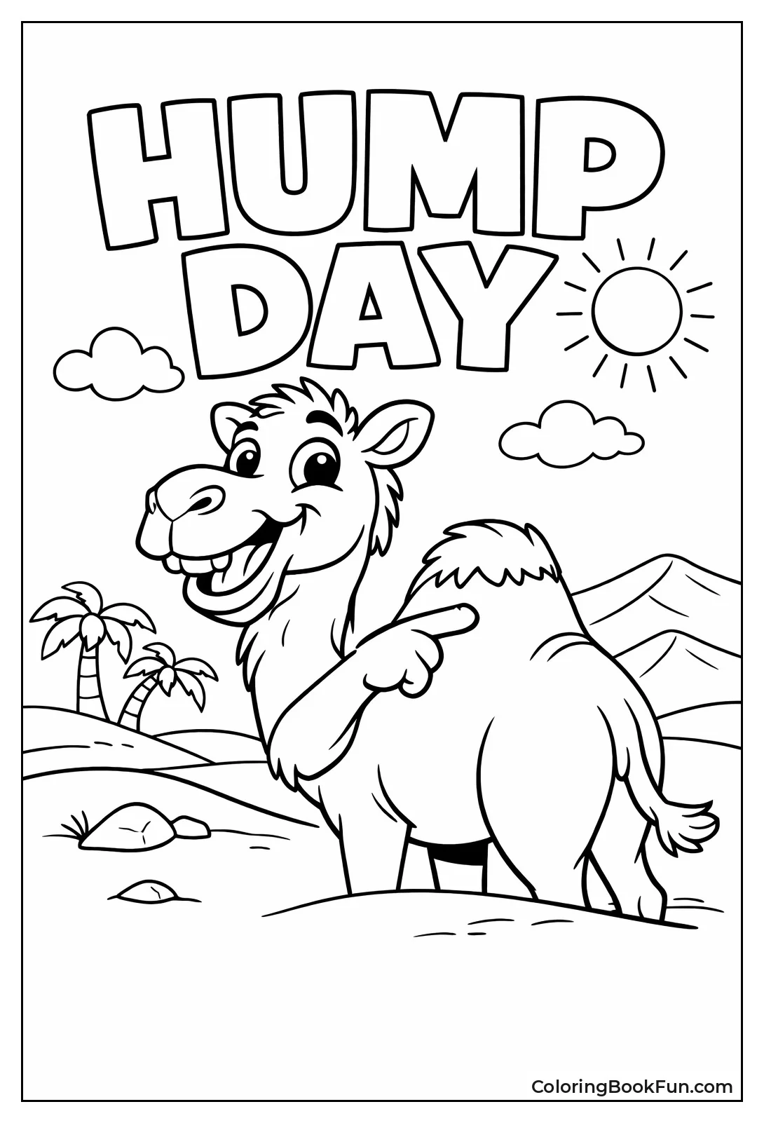 Camel Pointing at Hump