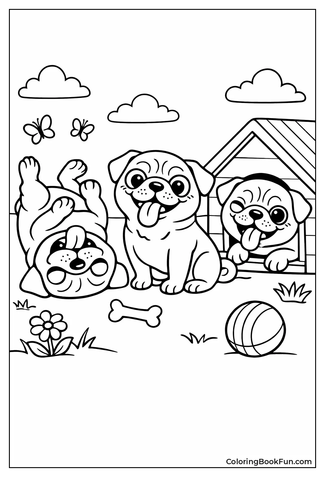 Funny Pug Sticks Out Tongue