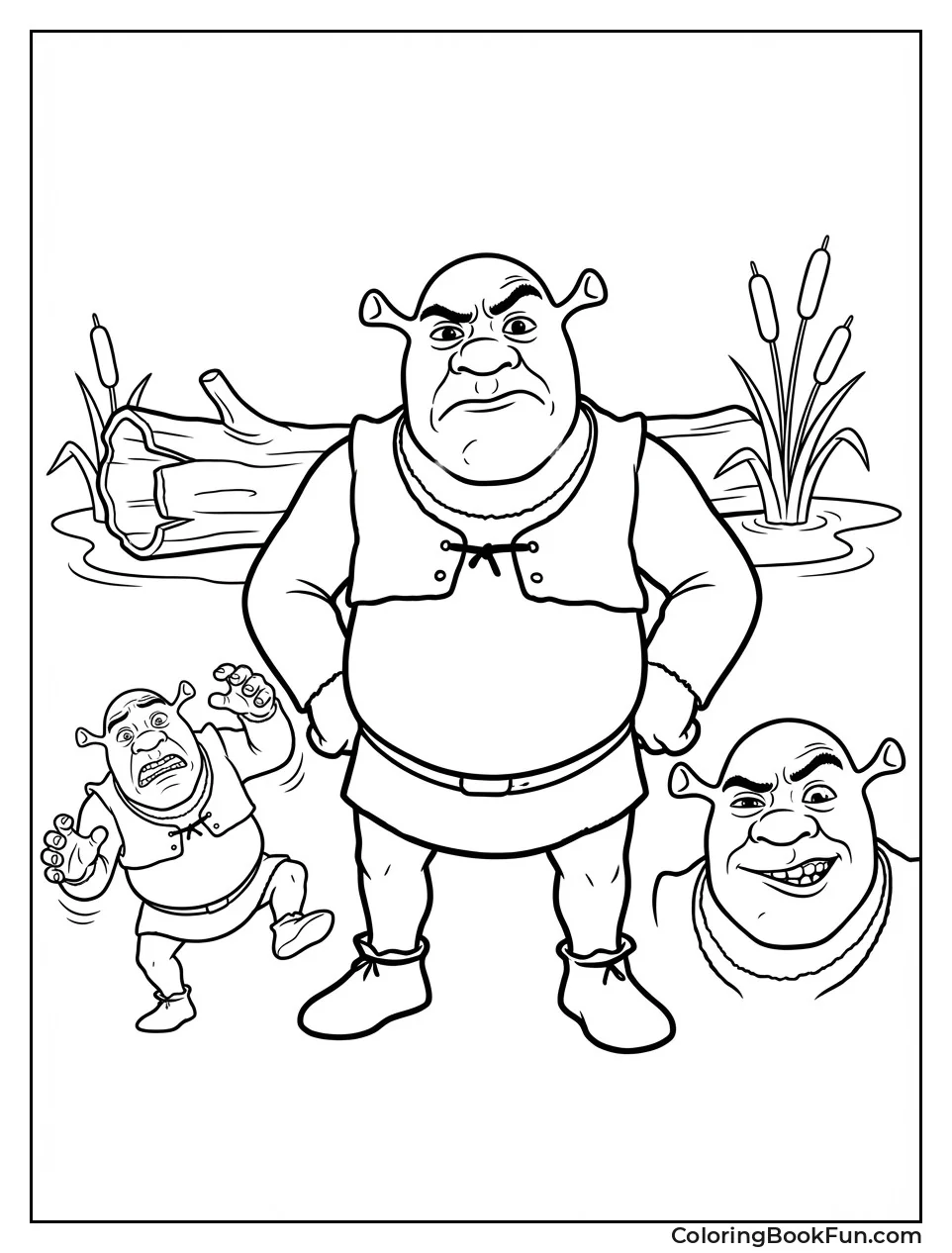 Shrek Makes Funny Faces