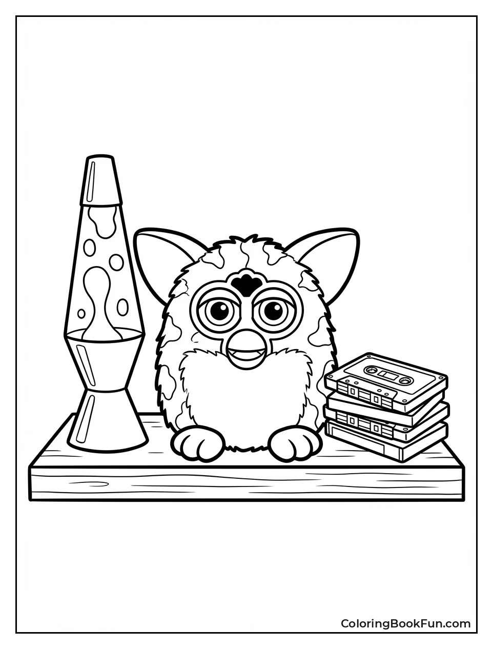 Furby with Lava Lamp