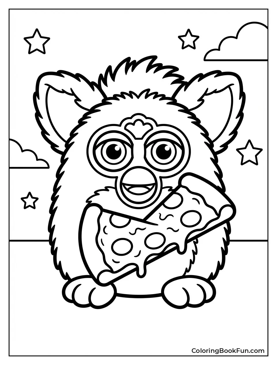 Furby Eating Pizza Slice