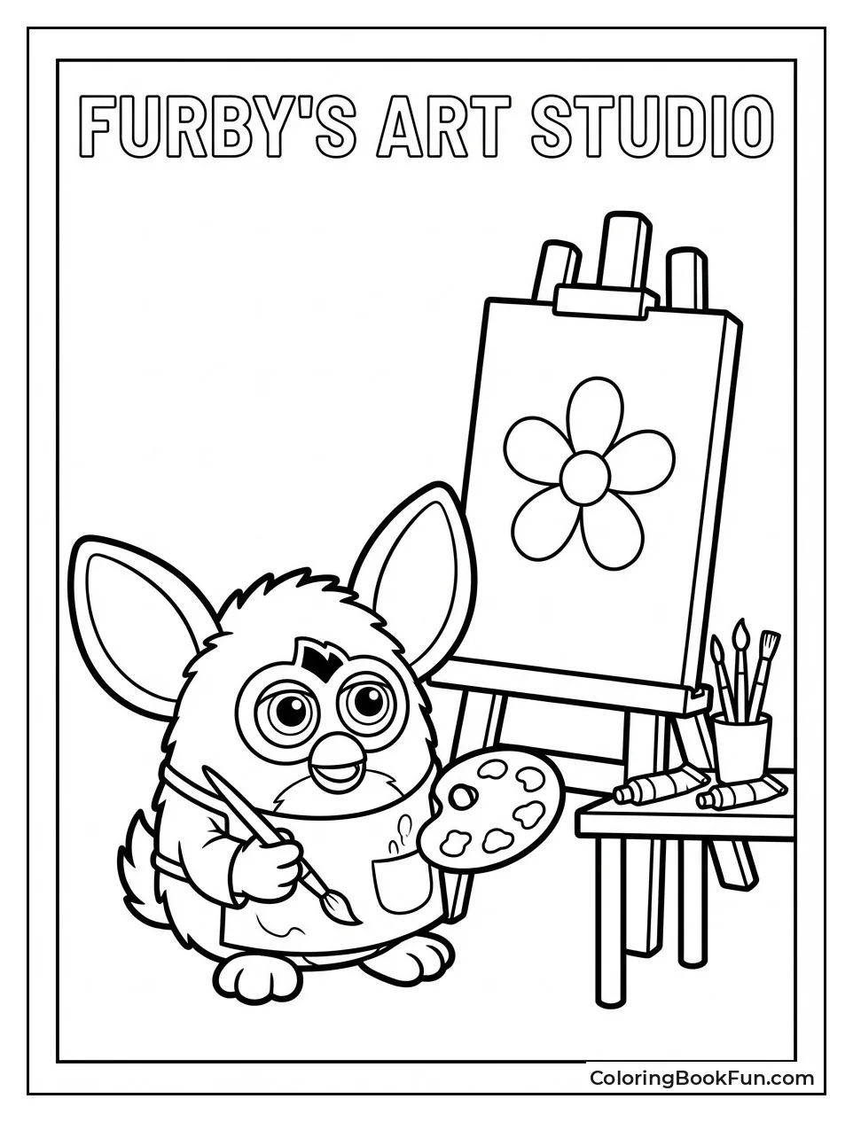 Furby Painting Easel Picture