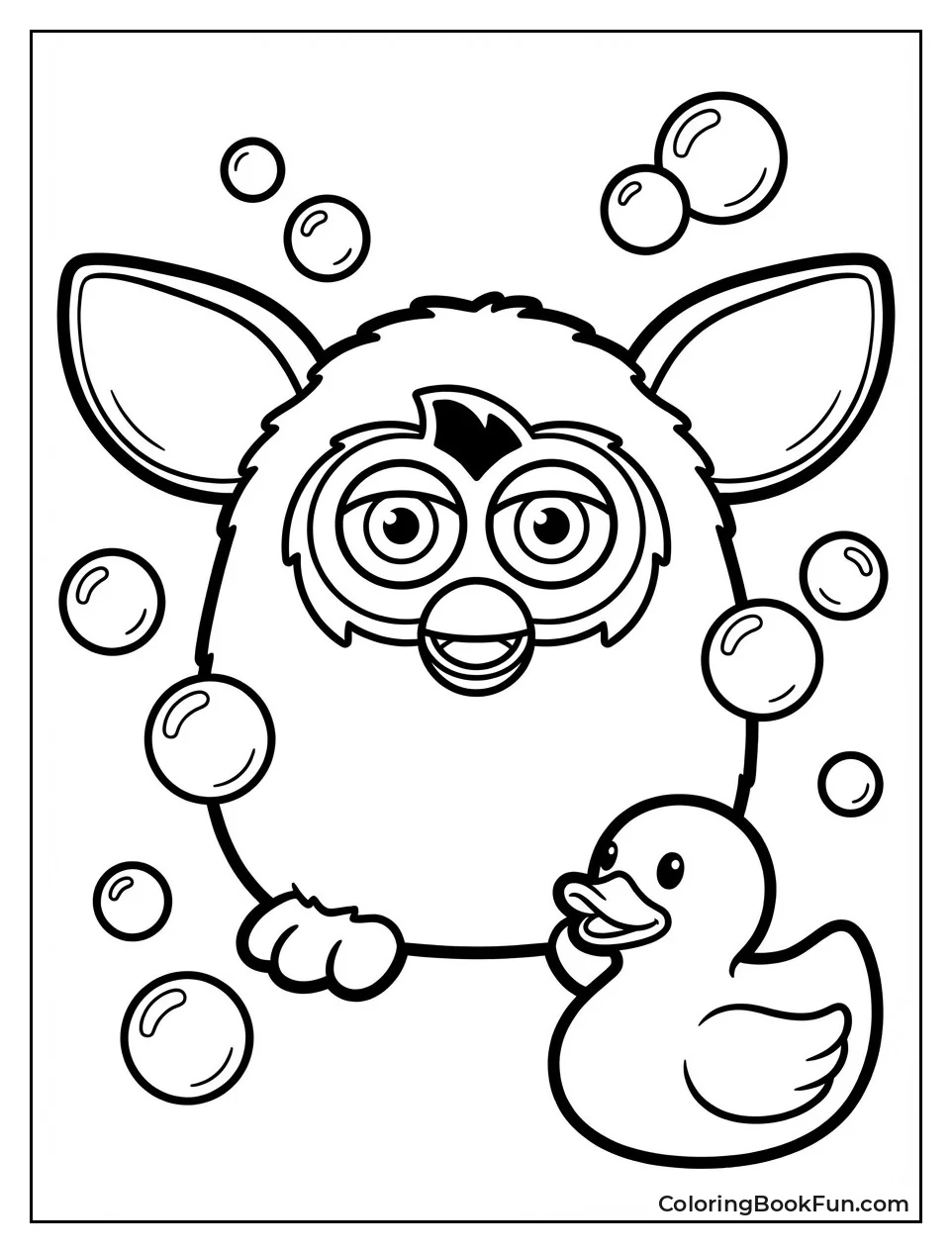 Bubbly Bath Furby Duck