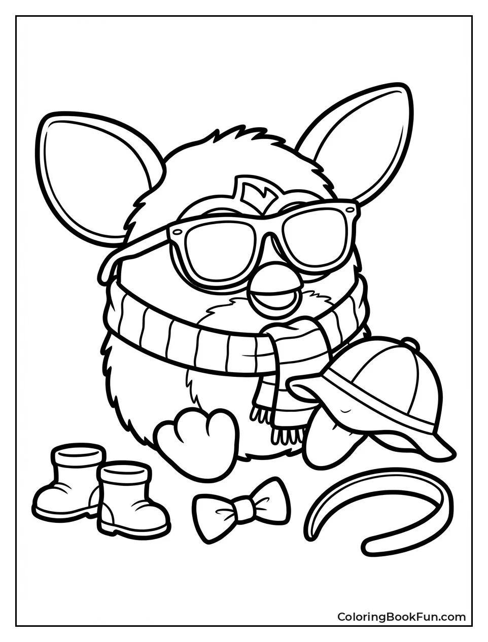 Fashion Furby Sunglasses Scarf