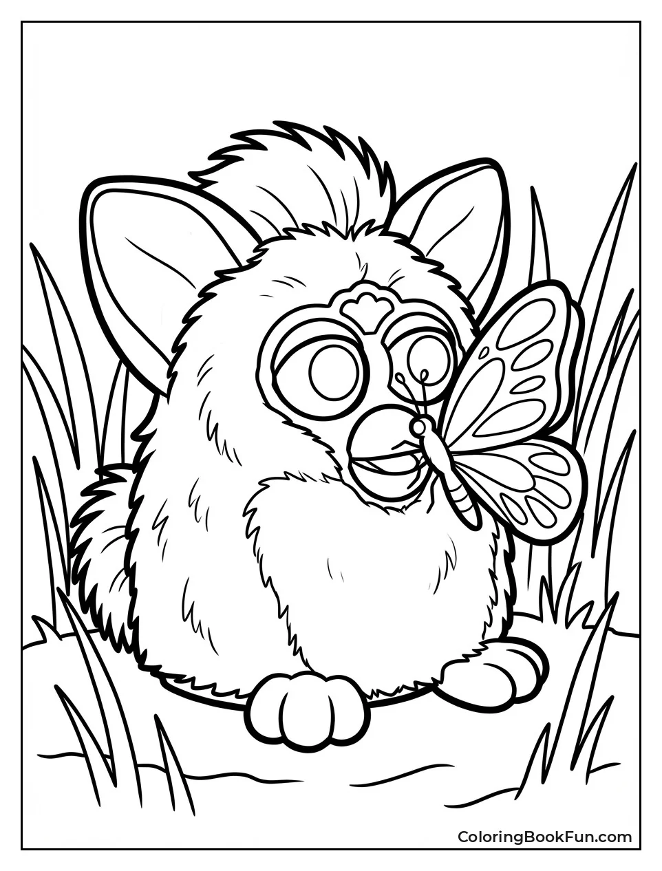 Furby Watching Butterfly Beak