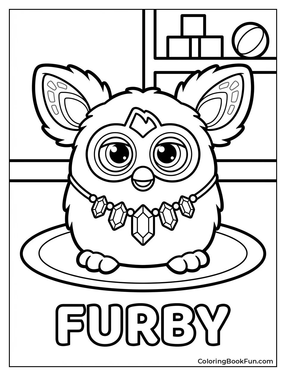 Glowing 2023 Furby Necklace