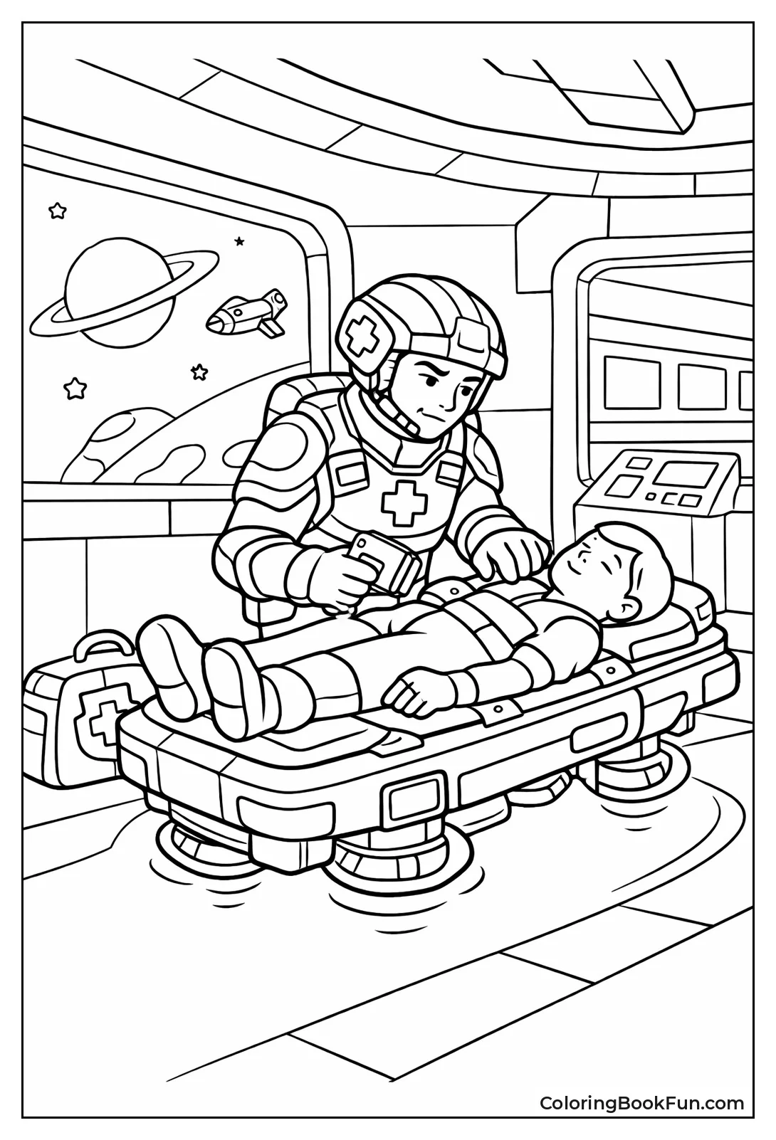 Space Paramedic Floating Stretcher