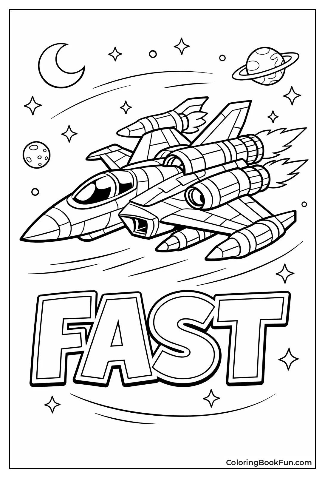 Futuristic Star Jet Thrusters