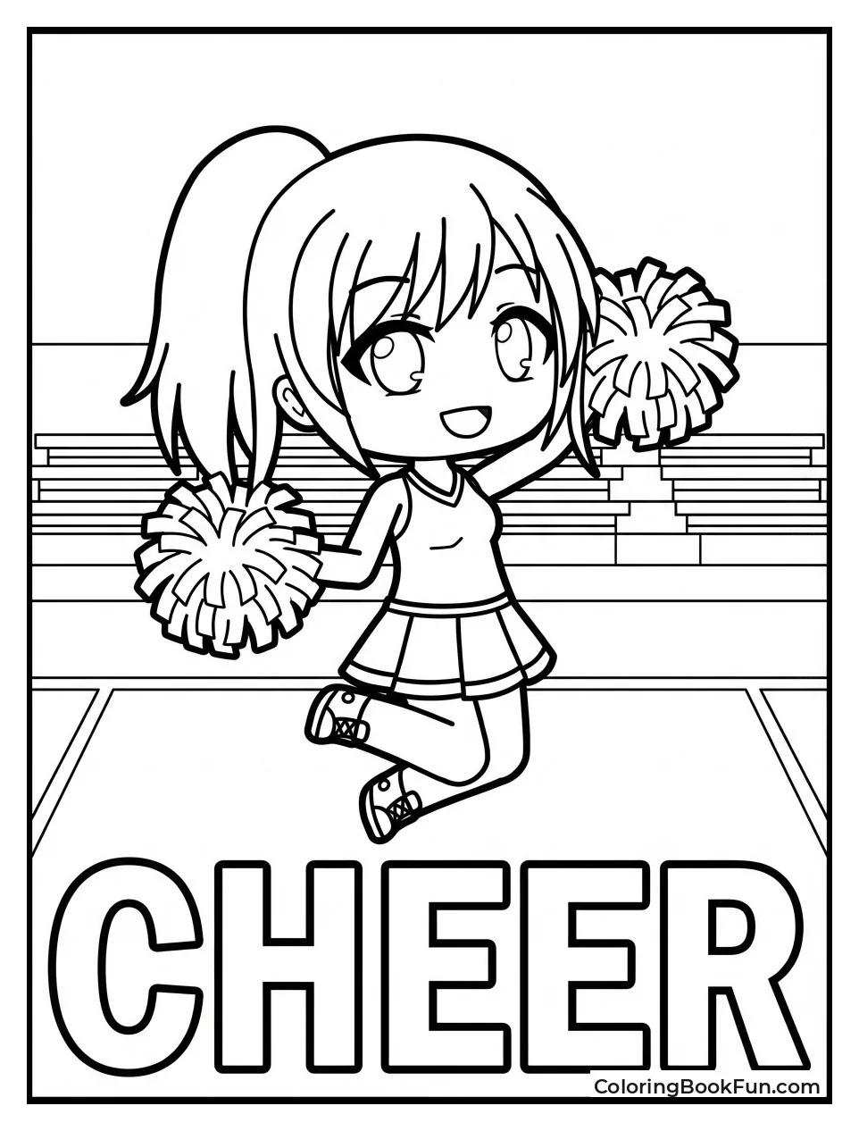 Cheerleader Waves Pom Poms