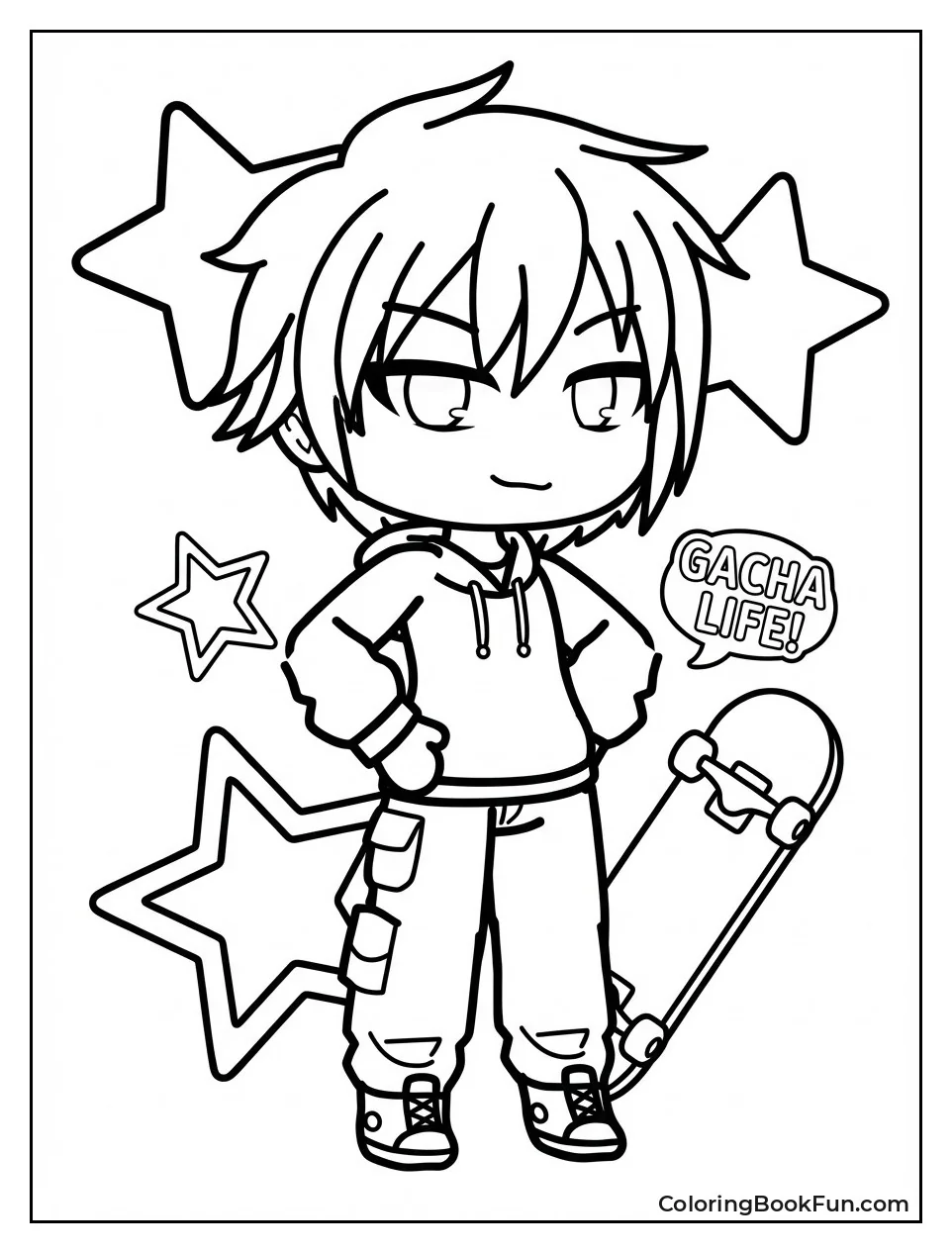 Cute Tomboy Standing Confidently