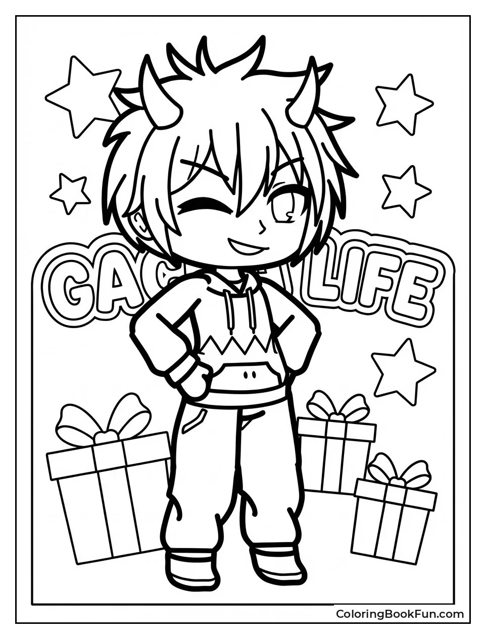 Devil Boy Poses Cool