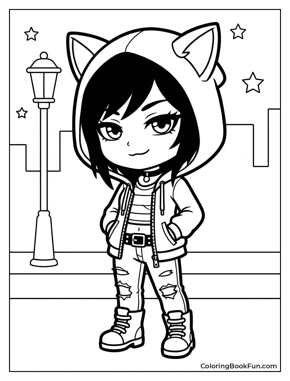 Emo Girl with Cat Ears