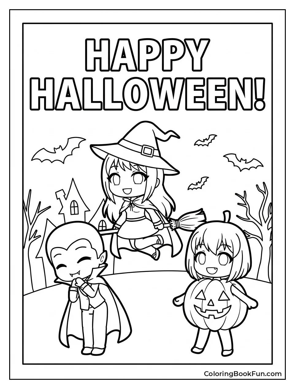 Halloween Gacha Characters Dancing