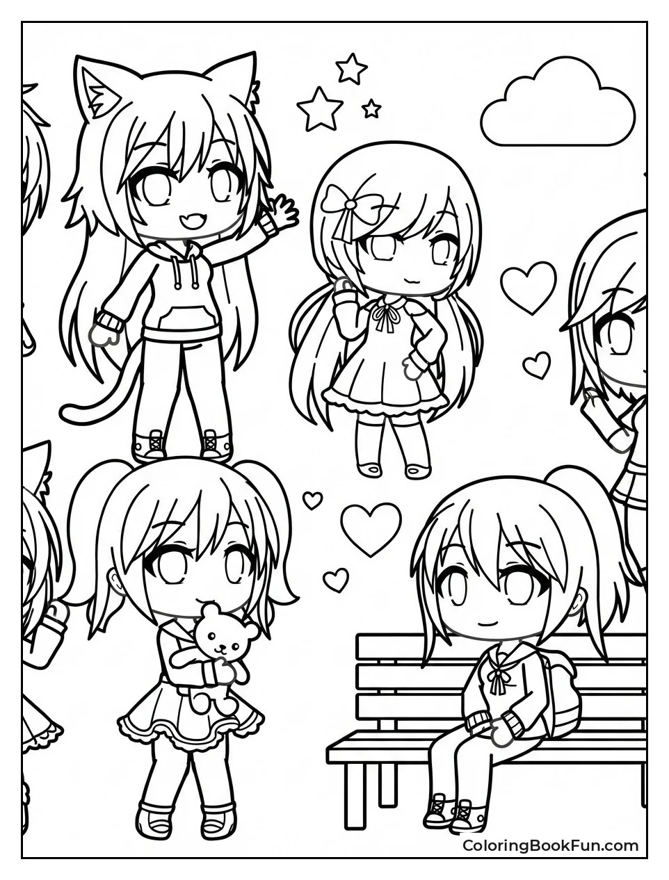 Chibi Figures in Fun Poses