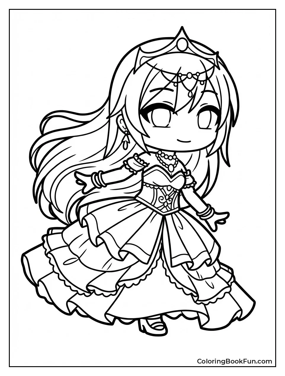 Elegant Girl Striking Pose