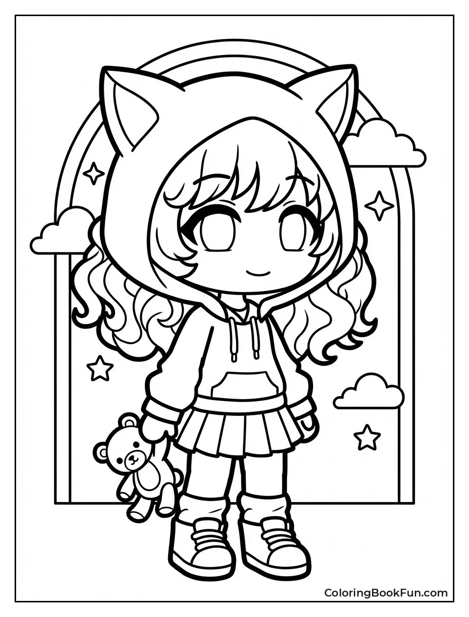 Softie Girl with Fluffy Hair