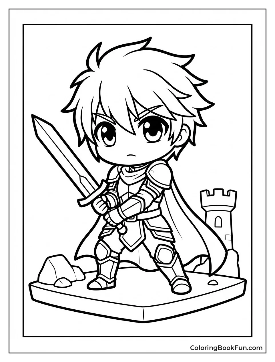 Warrior Poses with Sword Ready