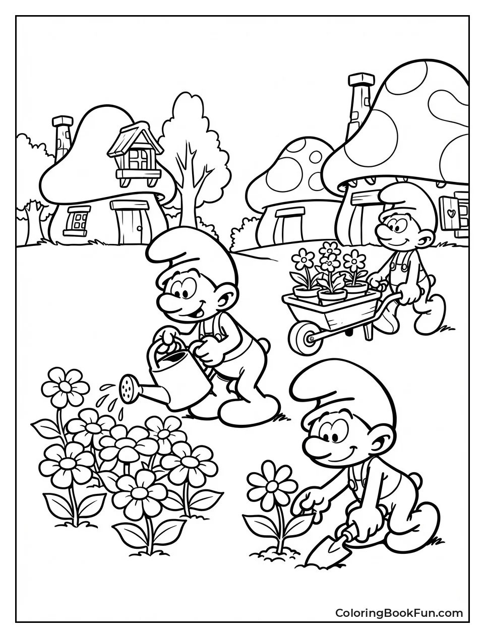 Smurfs Plant Village Flowers