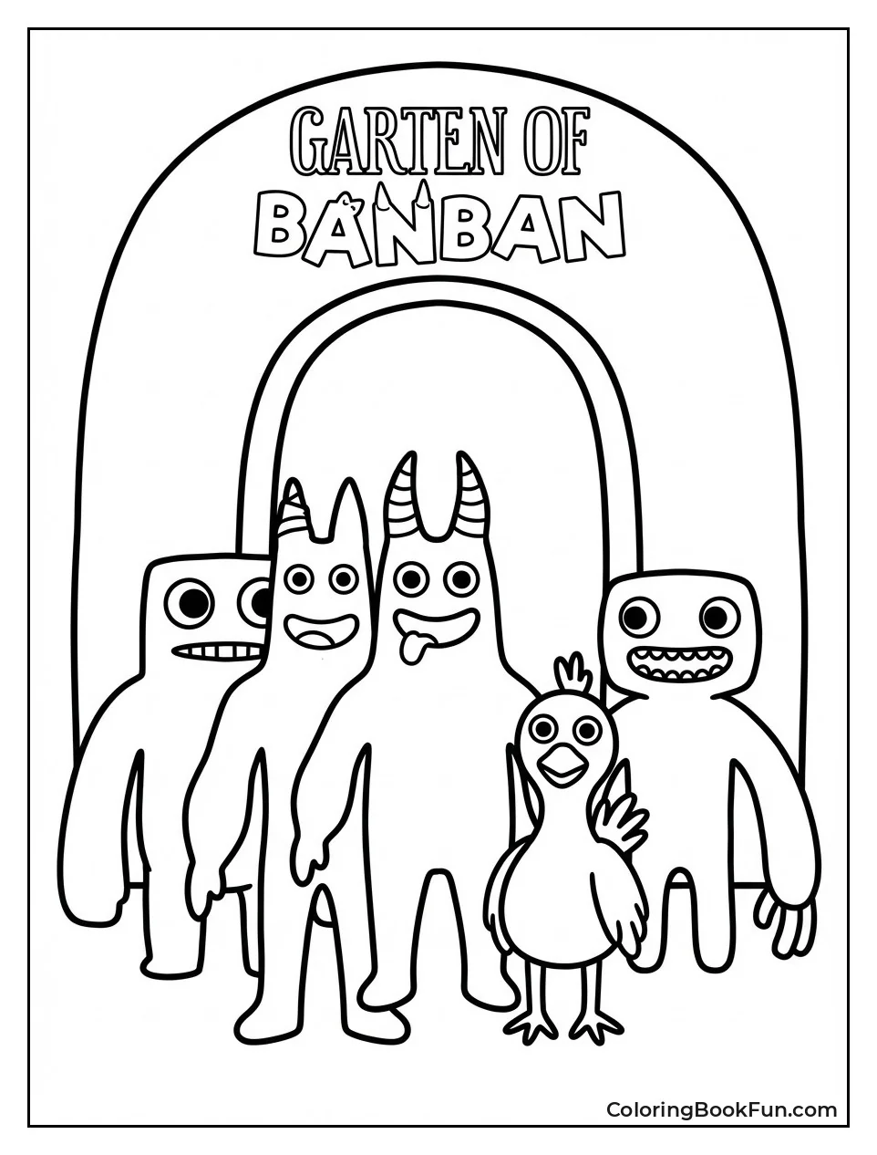 Simple Banban Line Drawings