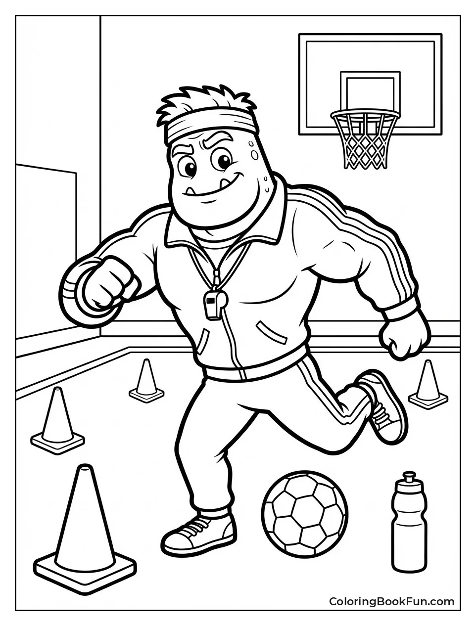 Athletic Coach Pickles in Action